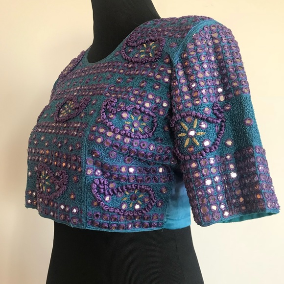 NWT Urban Outfitters/PUR Embroidered Crop Top - Picture 3 of 7